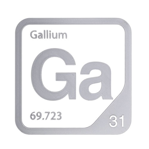 Gallium periodic table element - gallium,